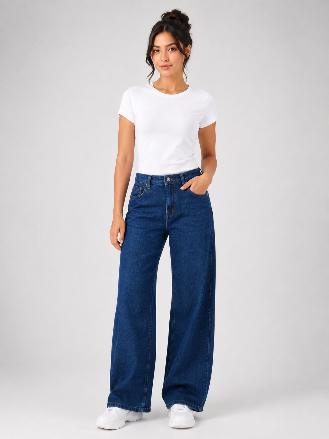 MODANO Women's Jeans - Stone Blue