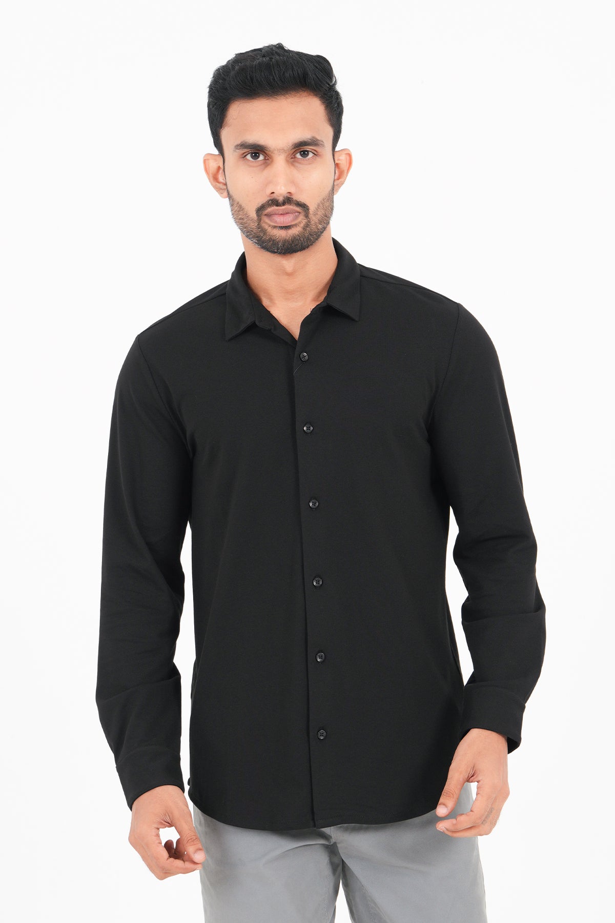 King Street Premium Men's Long Sleeve Casual Shirt