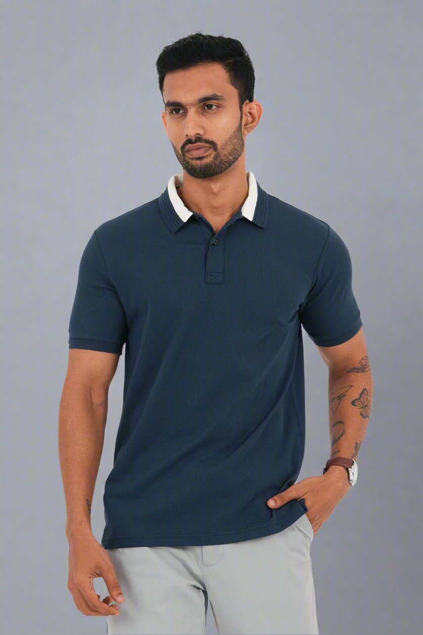 King Street TIMELESS Men's Short Sleeve Casual Polo T-Shirt