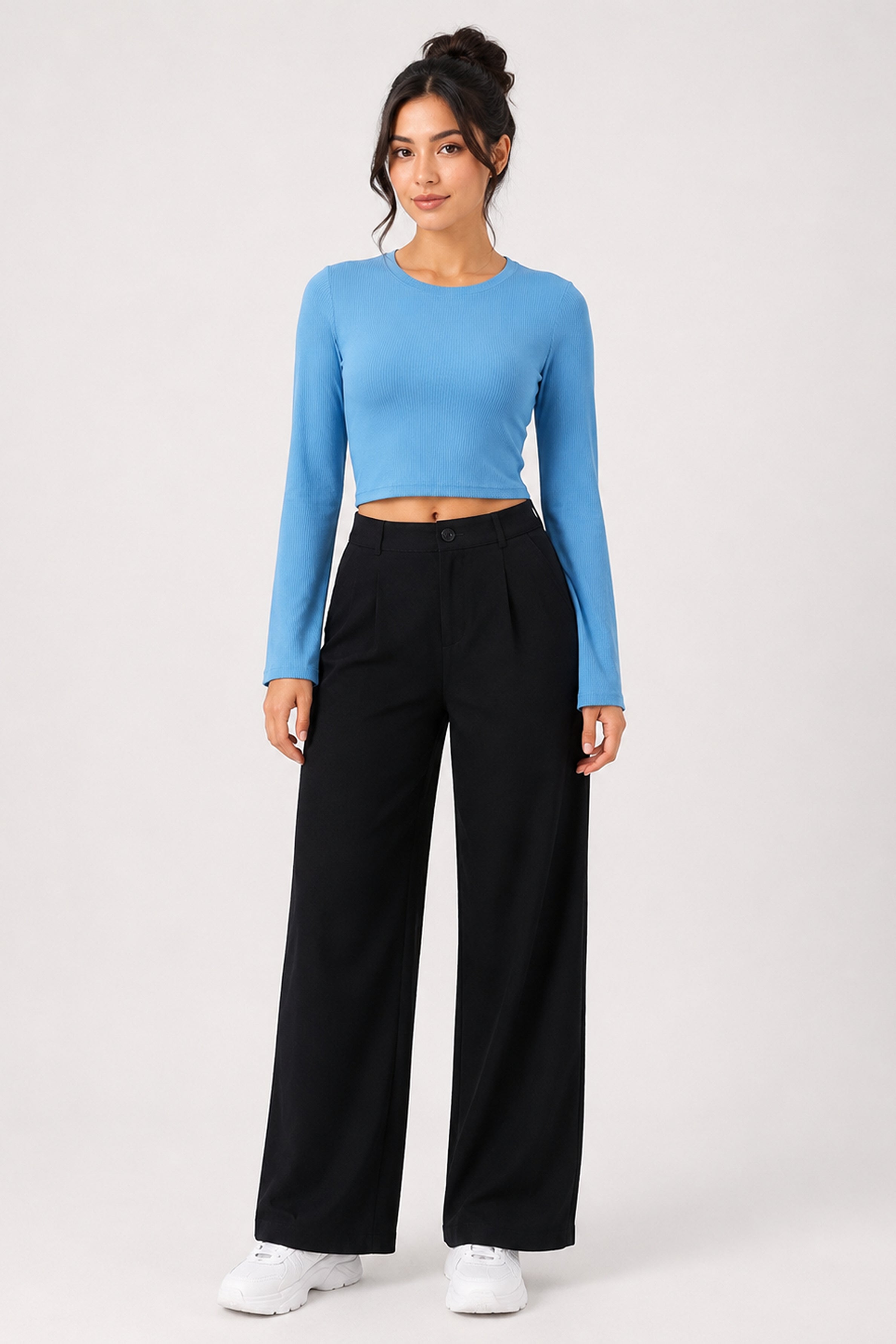 Modano Women's Long Sleeve Tees - Blue