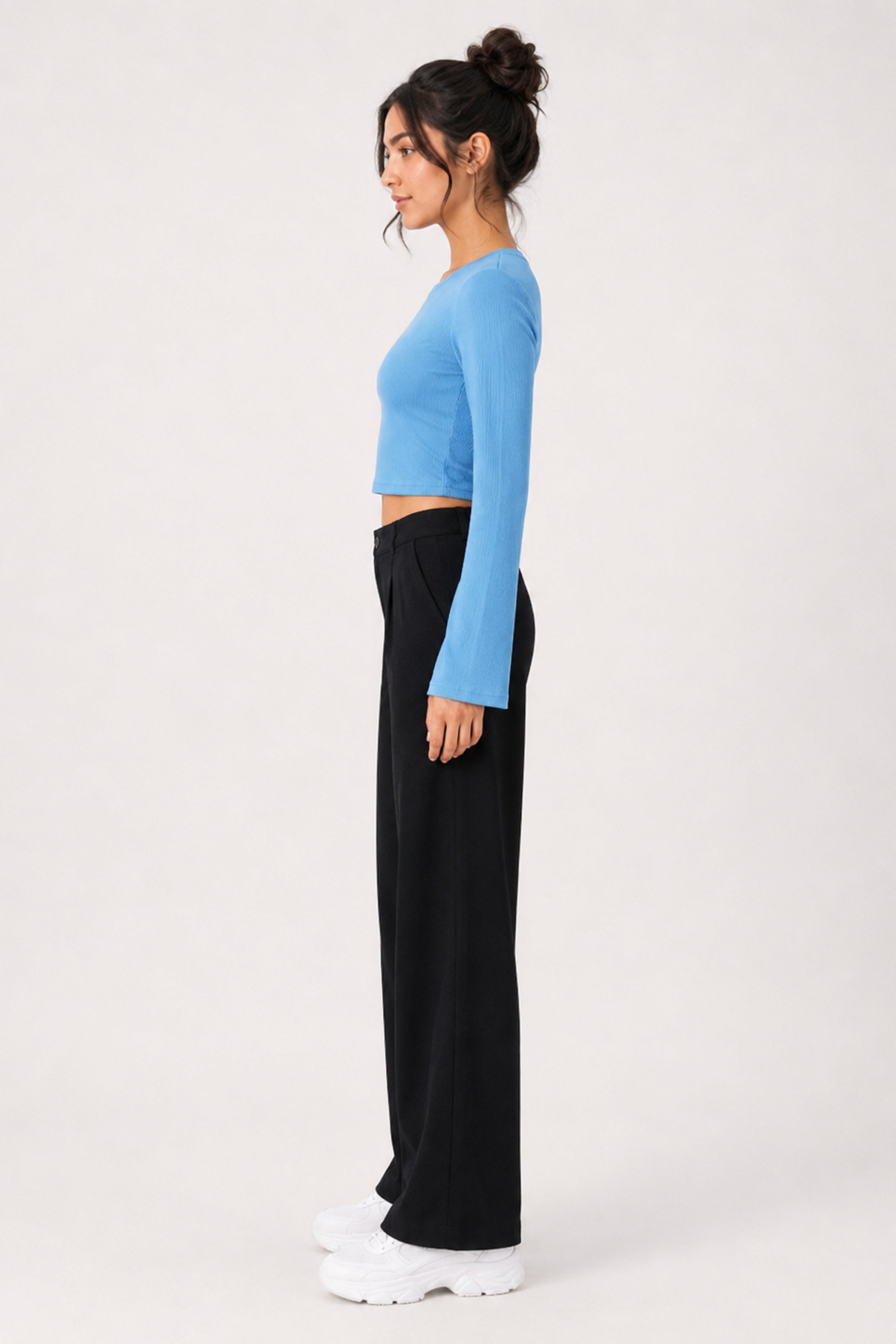 Modano Women's Long Sleeve Tees - Blue