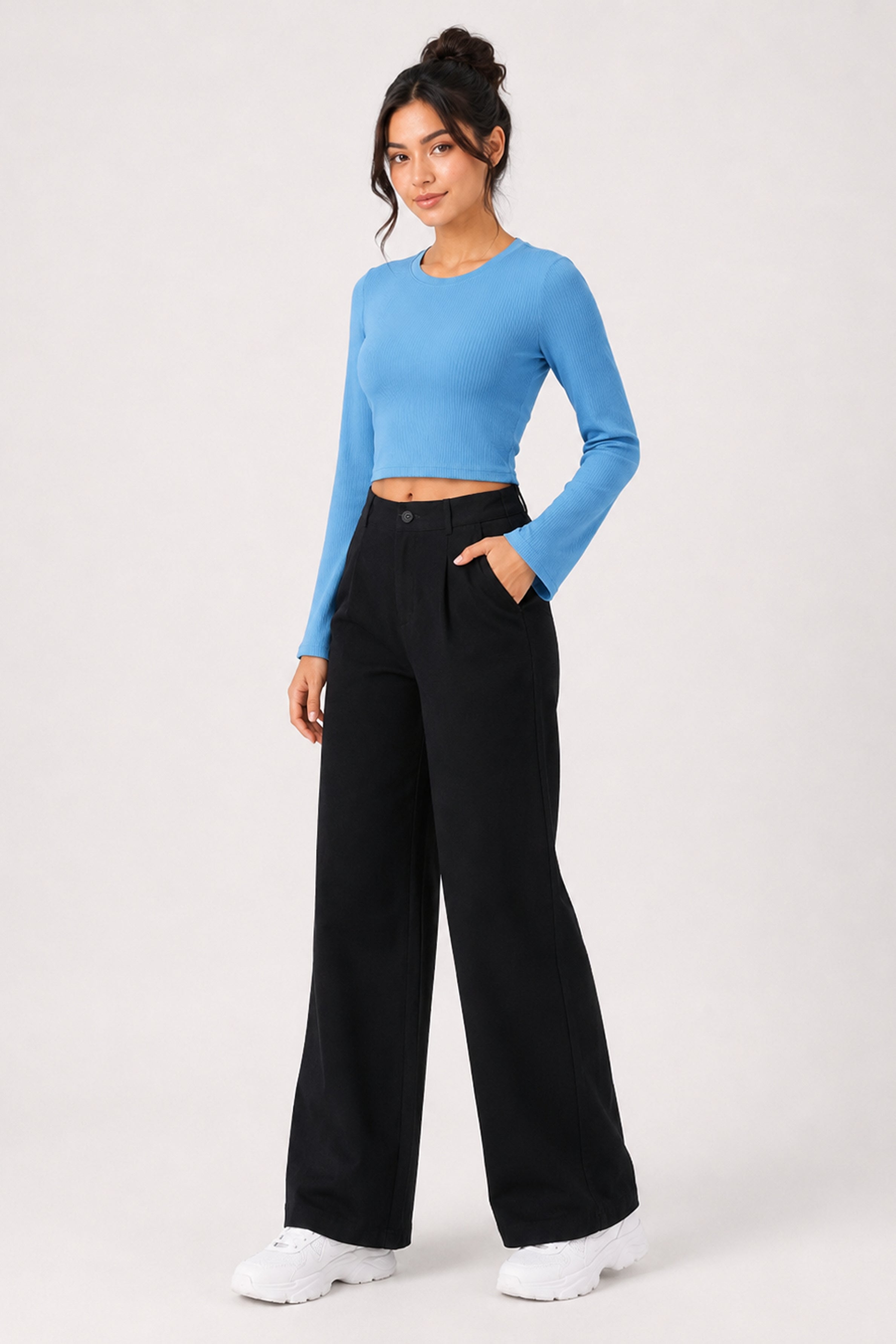 Modano Women's Long Sleeve Tees - Blue