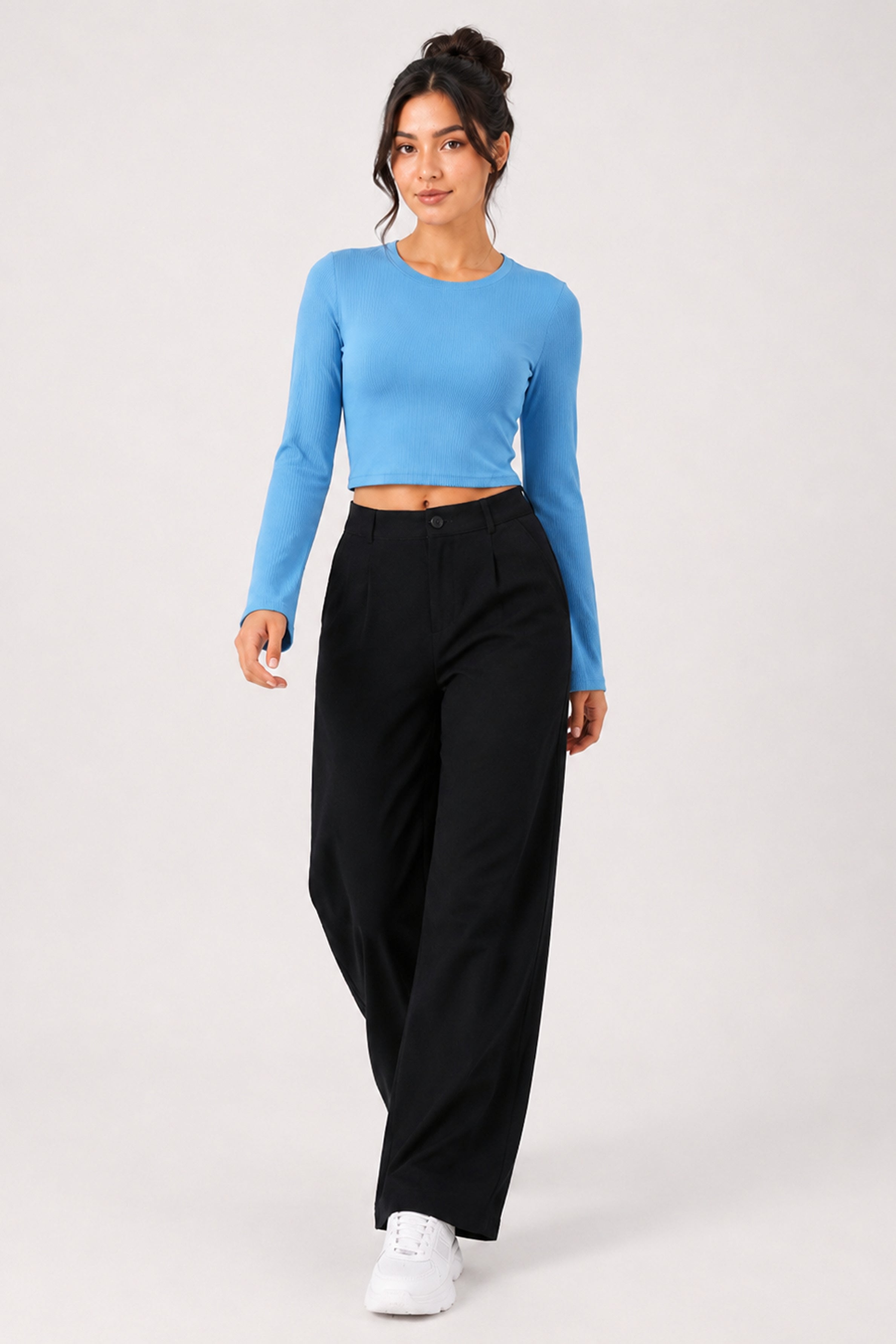 Modano Women's Long Sleeve Tees - Blue