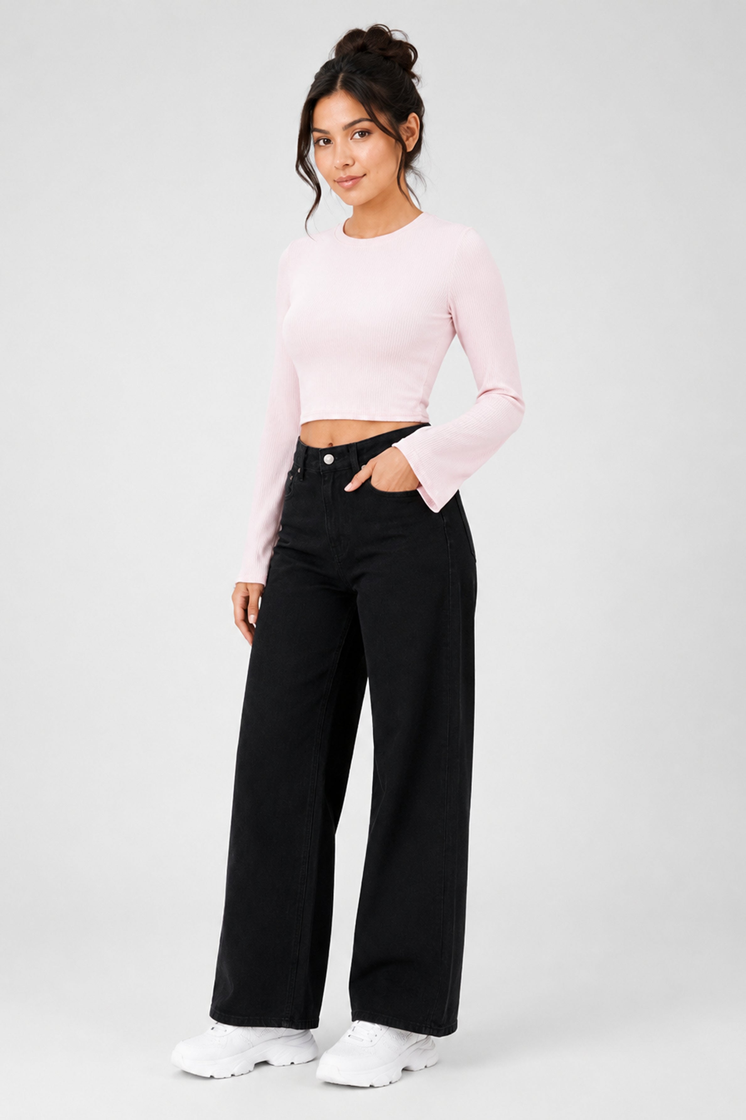 Modano Women's Long Sleeve Tees - Pink