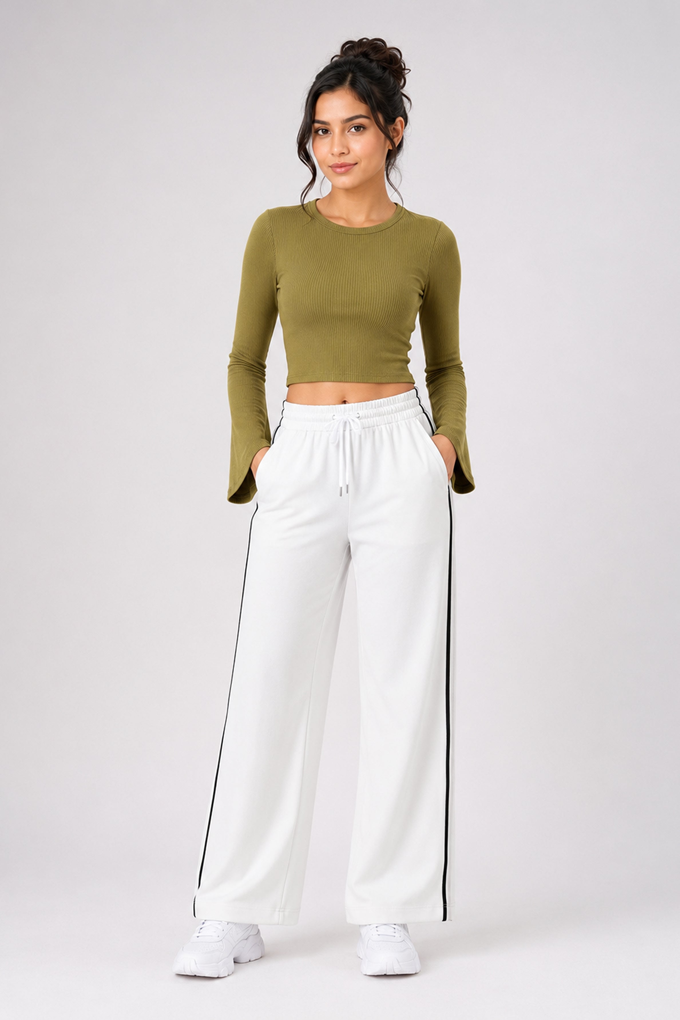 Modano Women's Long Sleeve Tees - Khaki