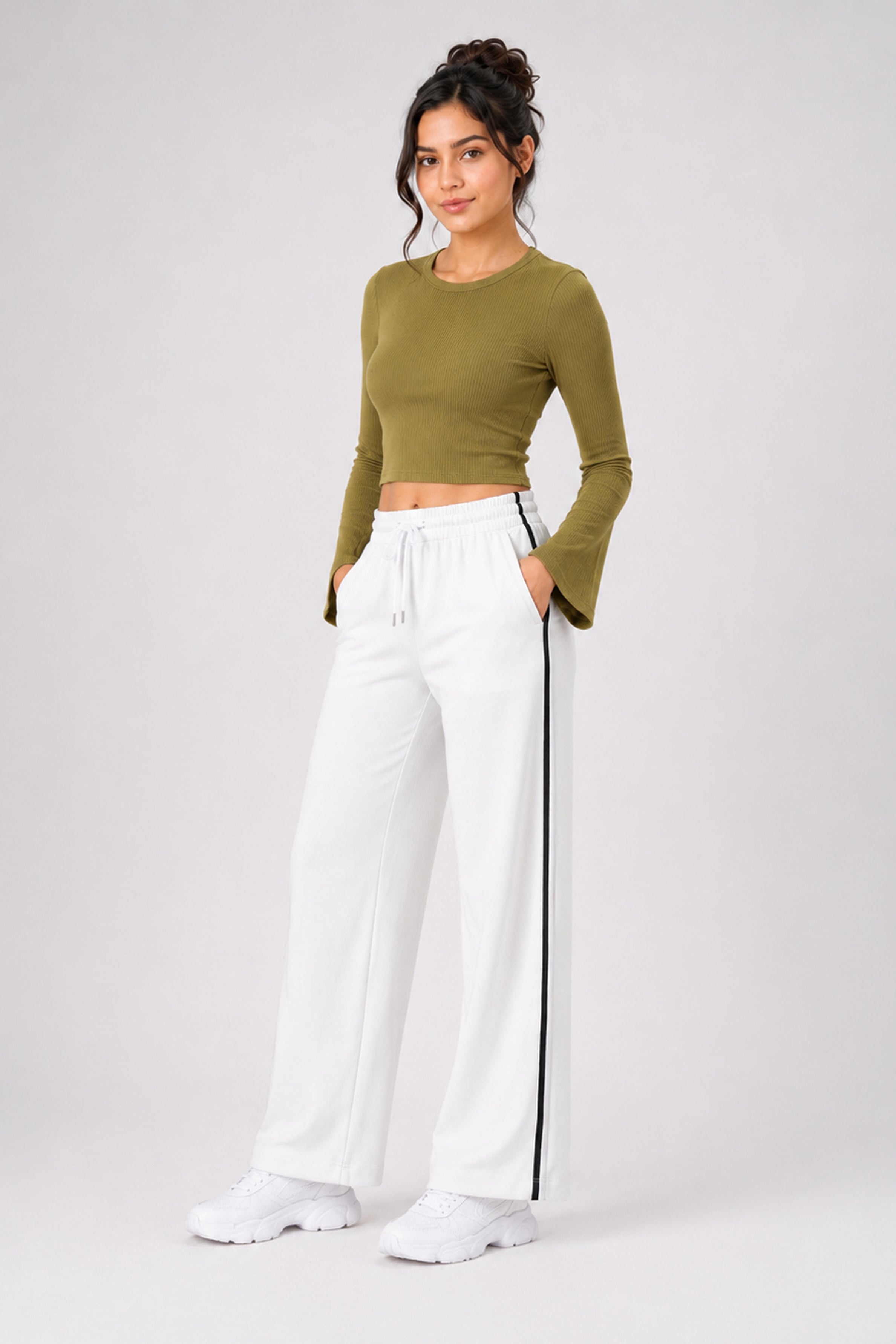 Modano Women's Long Sleeve Tees - Khaki
