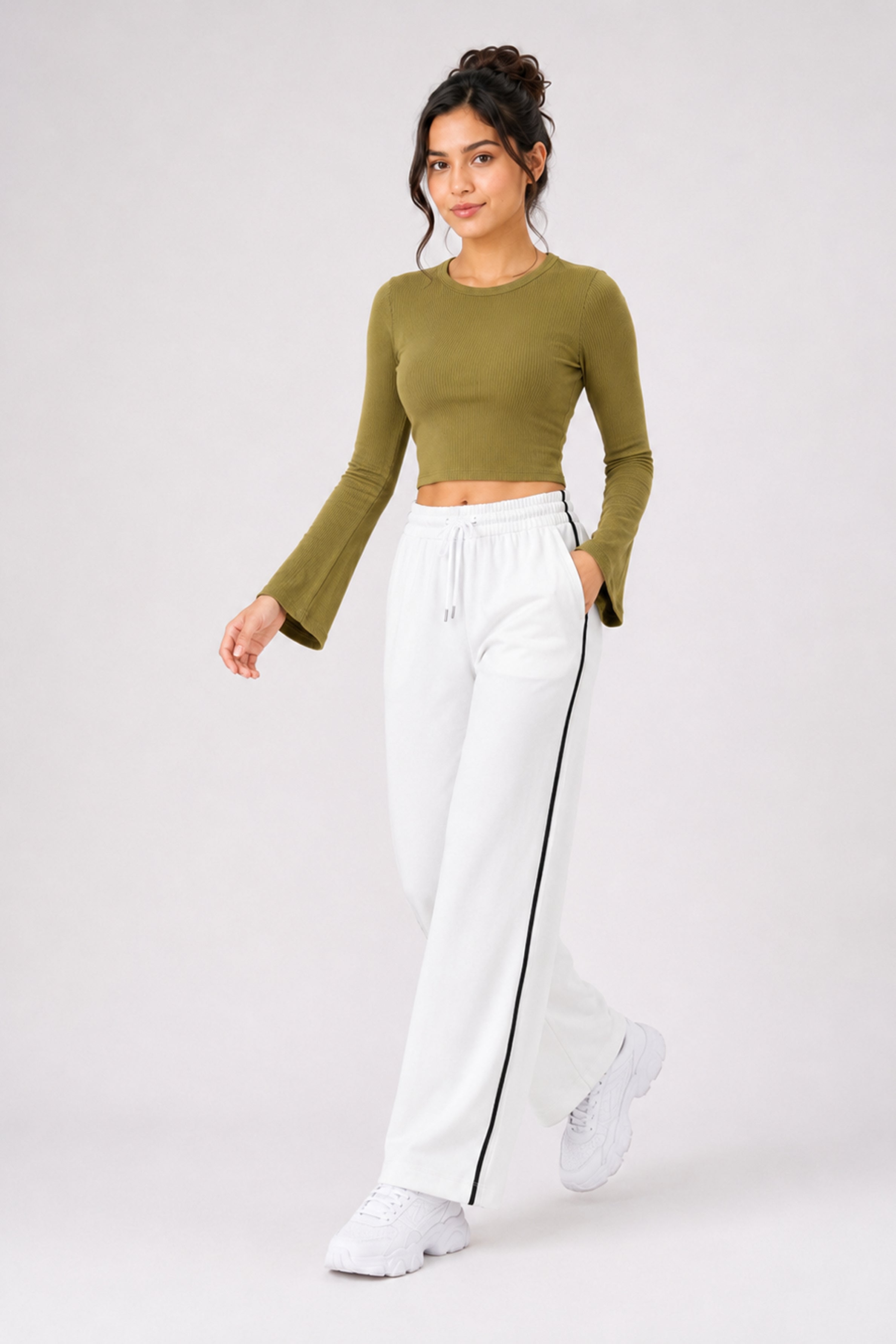 Modano Women's Long Sleeve Tees - Khaki