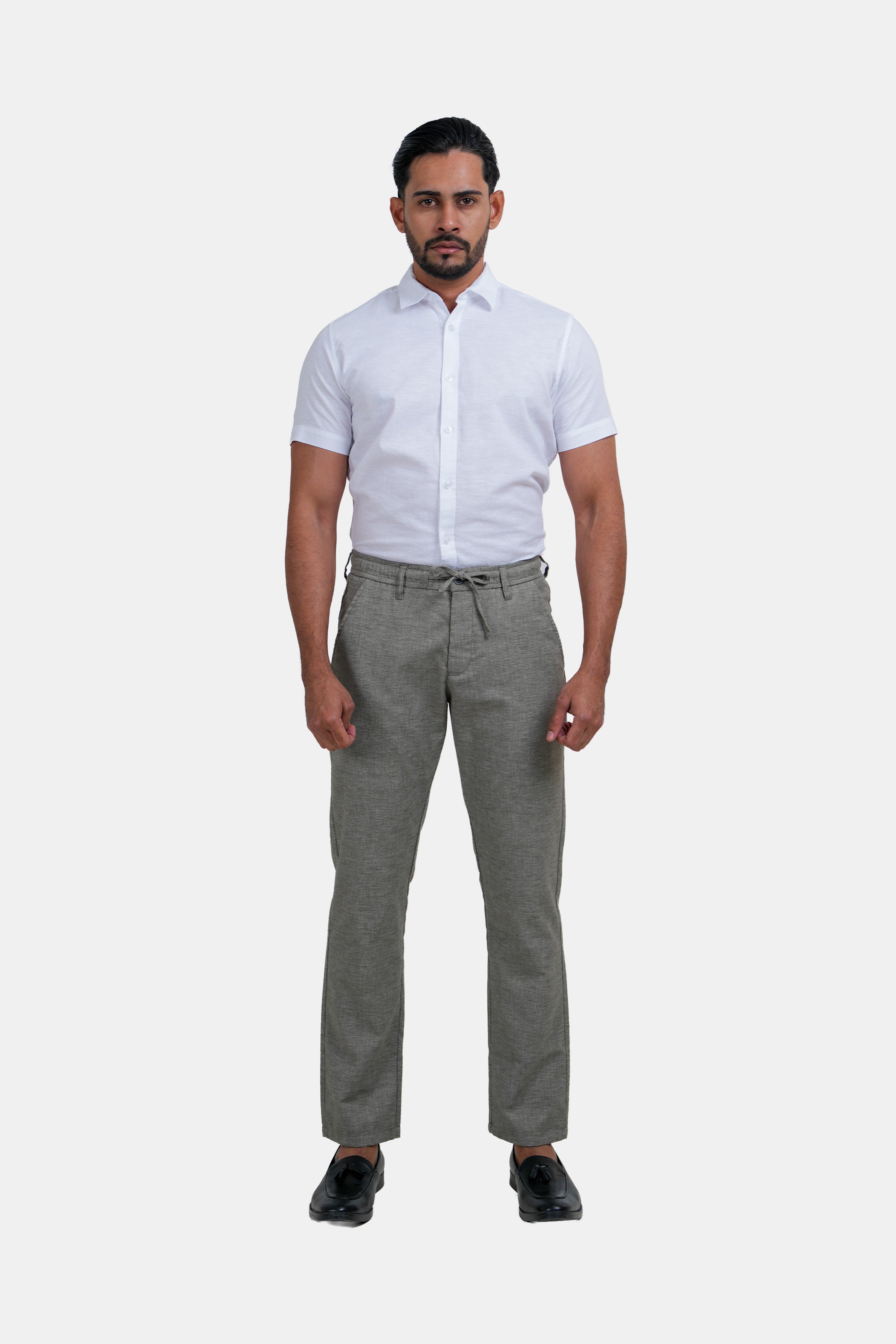 King Street Men's Linen Short-Sleeve Shirt