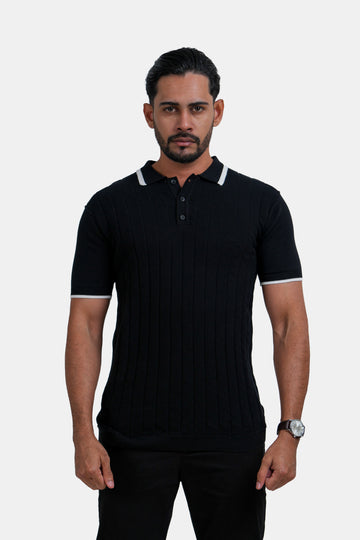 King Street Men’s Polo T-Shirt – Black