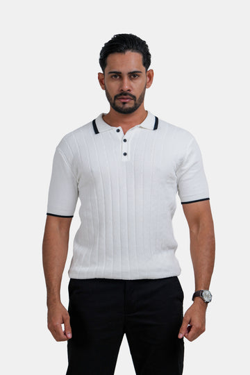 King Street Men’s Polo T-Shirt-White