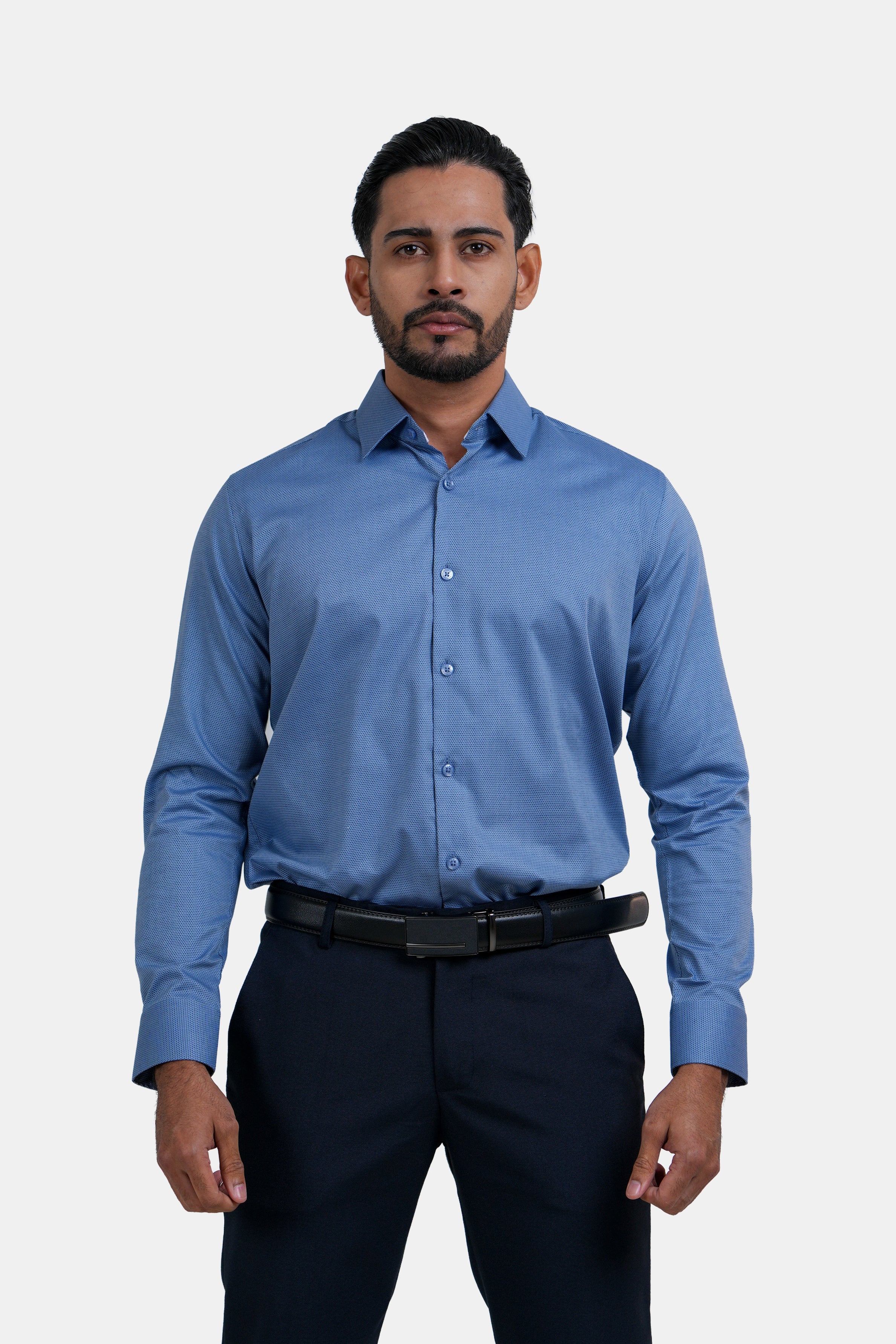 King Street Men’s Slim Fit Long Sleeve Casual Shirt