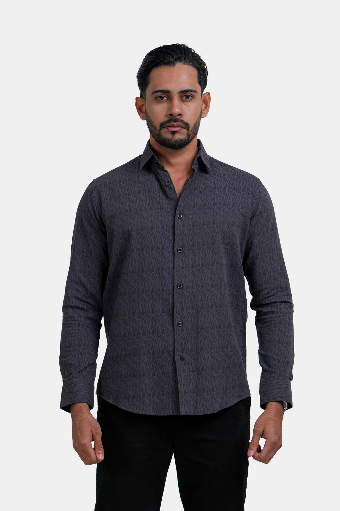 King Street Men’s Slim Fit Long Sleeve Casual Shirt