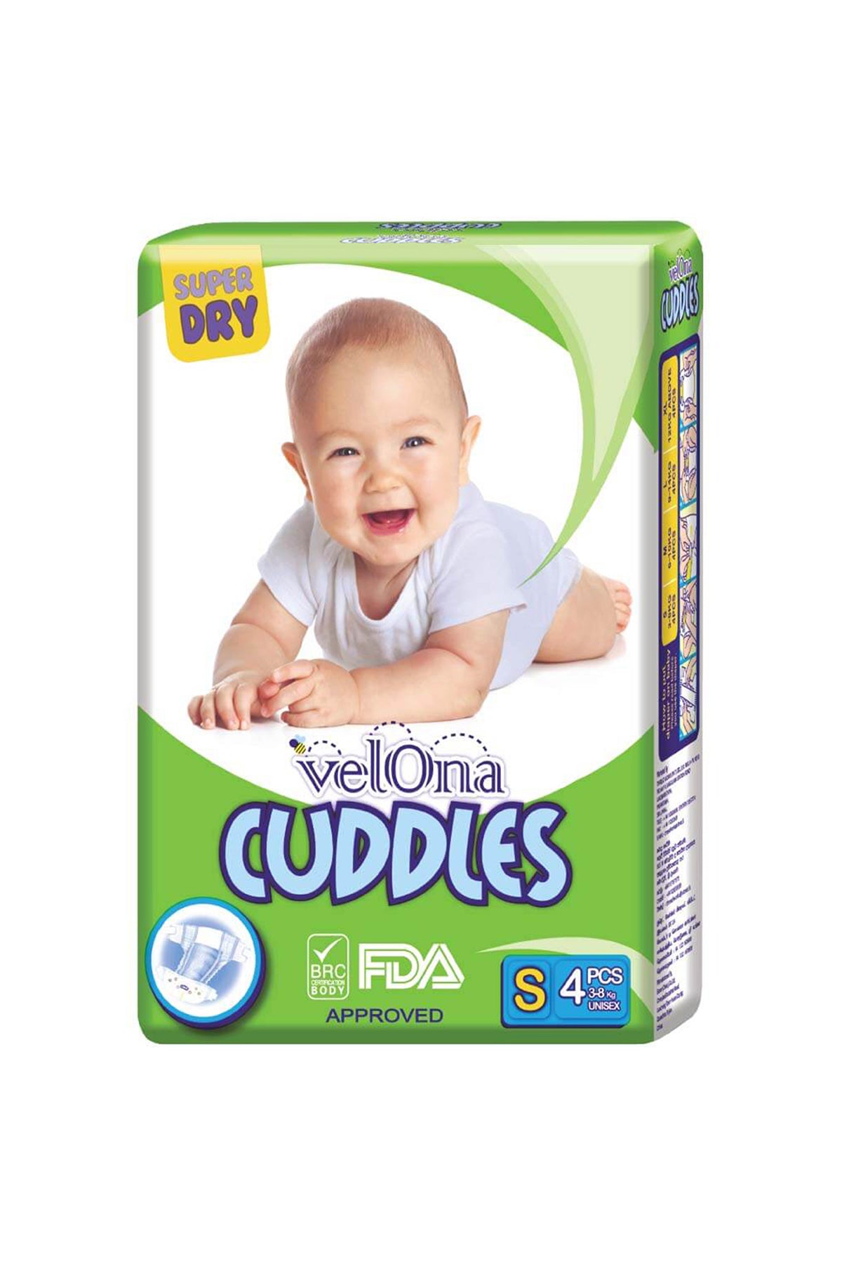 Velona Cuddles Classic Diaper S-4