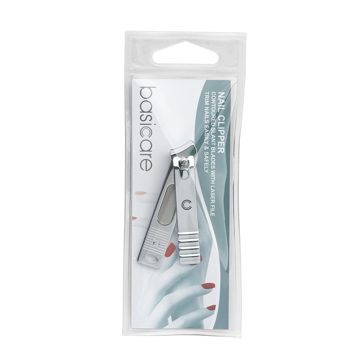 Basicare Stainless Steel Slant-Curved Blade Nail Clipper (7616125436128)