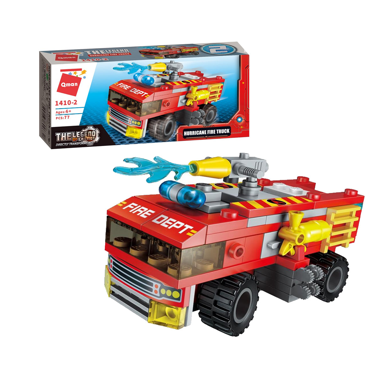 Qman The Legend of Chariot: Hurricane Fire Truck (7681411252448)