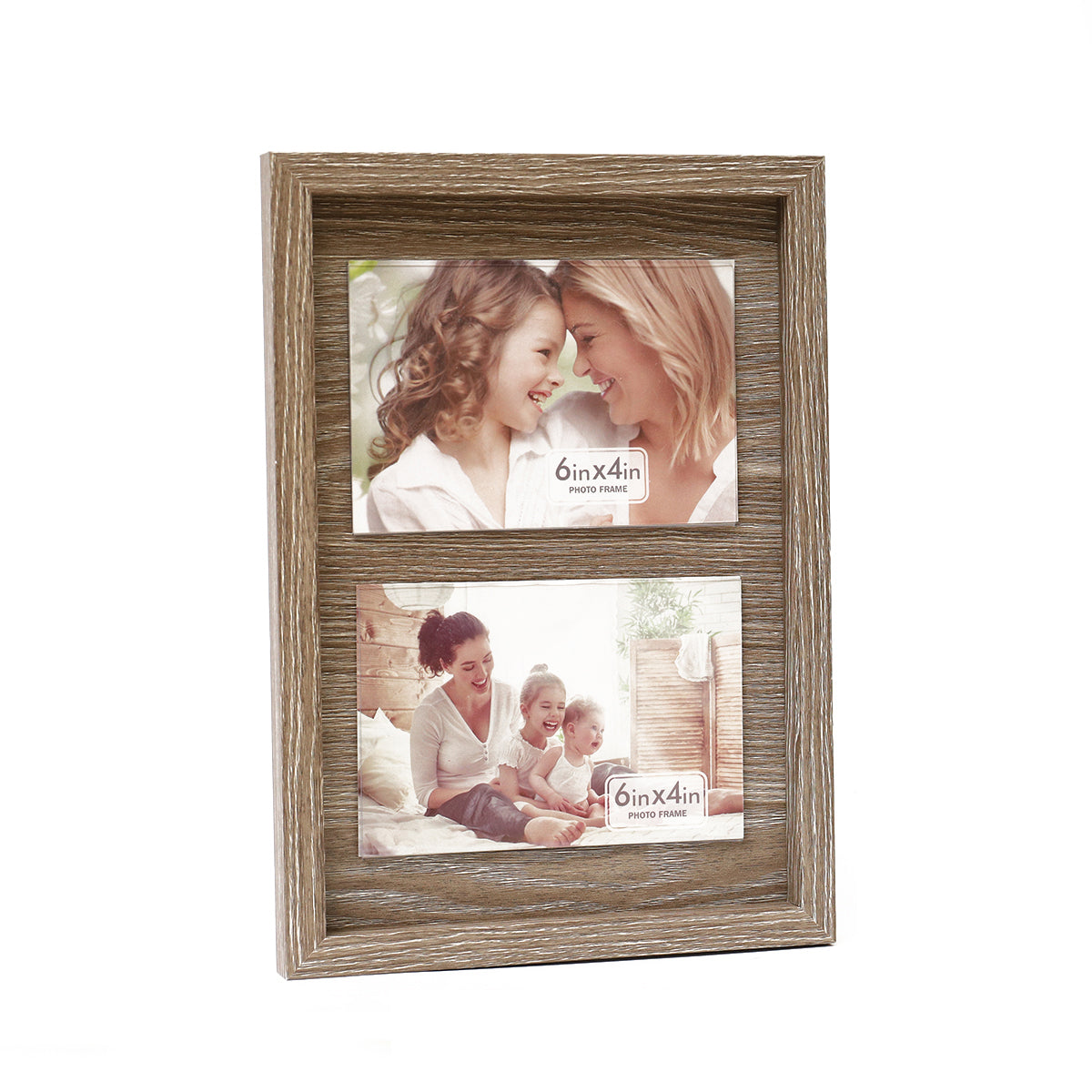 2-Display Rustic Wooden Picture Frame (7574625059040)