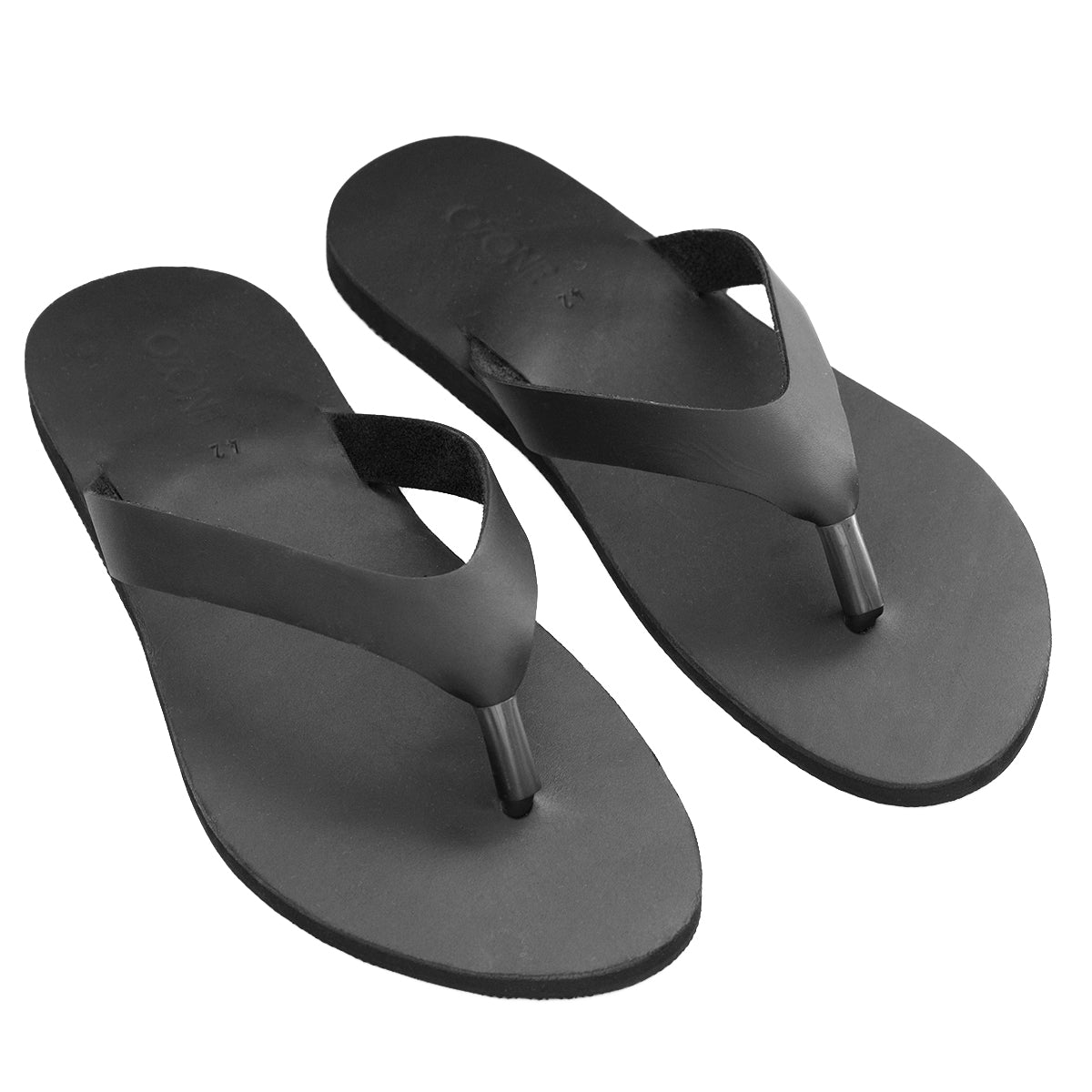 Mens Casual Leather Slipper (7616120291552)