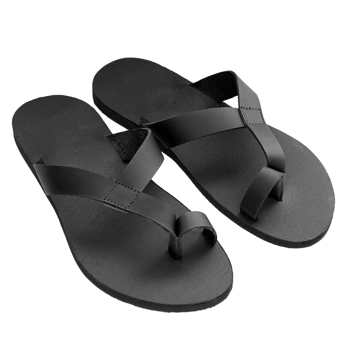 Mens Casual Leather Slipper (7616120389856)