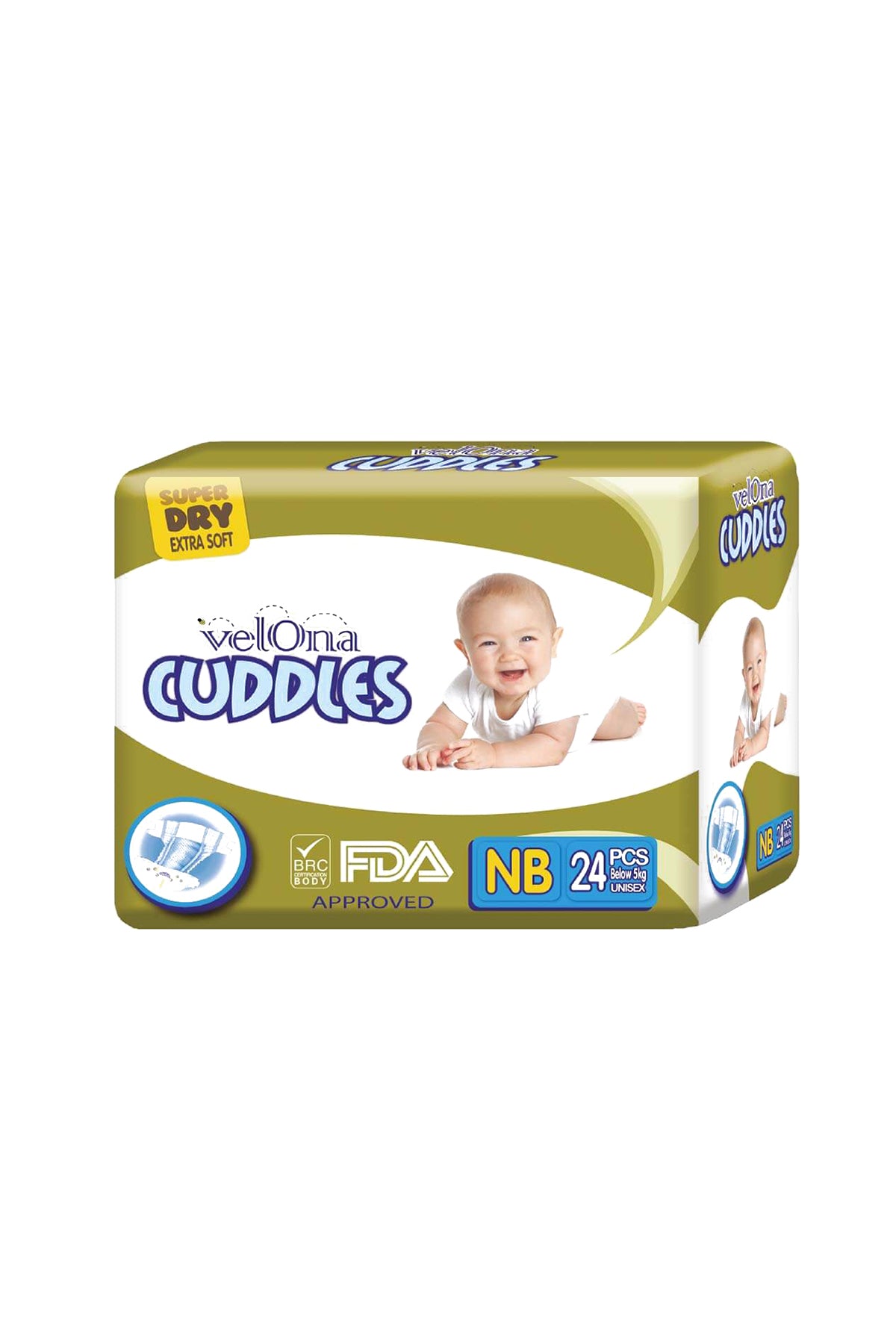 Velona Cuddles Classic Diaper Jumbo Pack - New Born