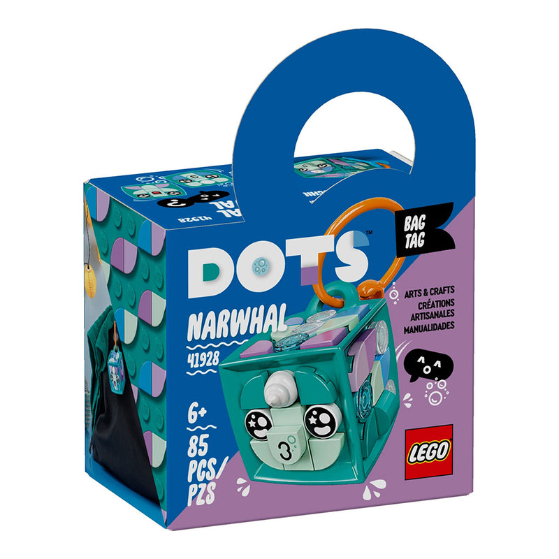 LEGO DOTS Bag Tag Narwhal (7616117440736)