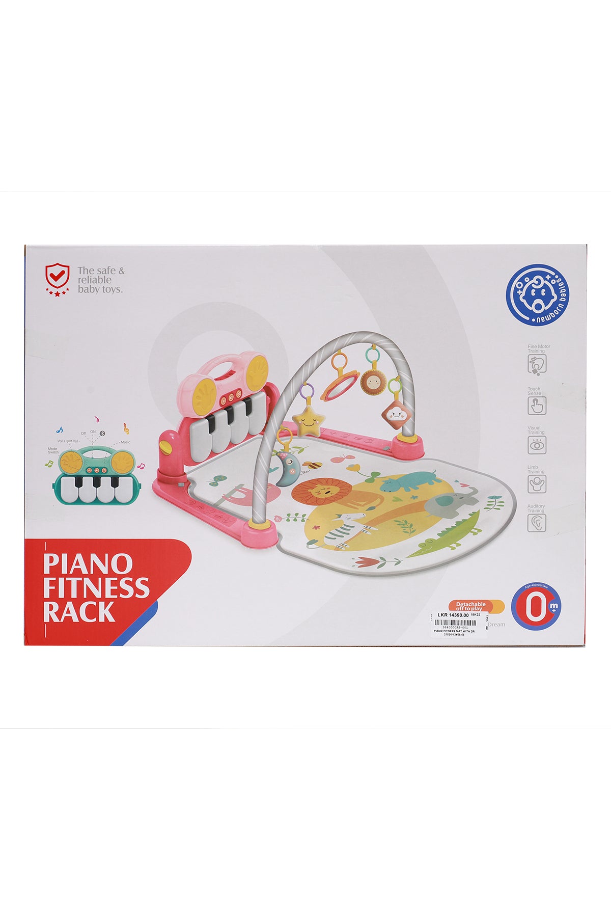 Kids Piano Fitness Play Mat With Drum