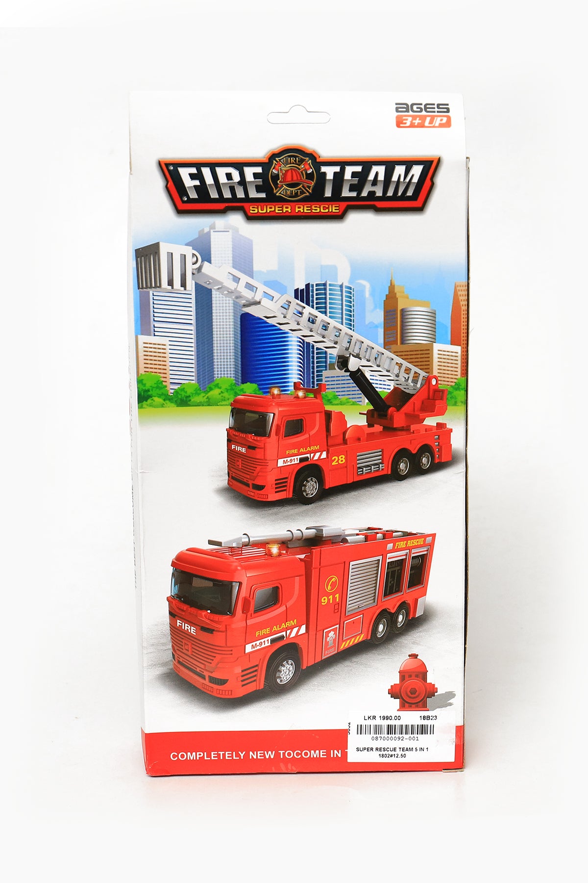 Kids Fire Rescue Vehicle Play Set