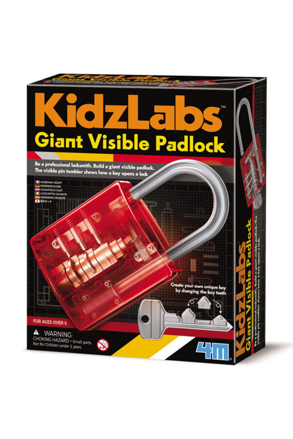4M KidzLabs Giant Visible Padlock